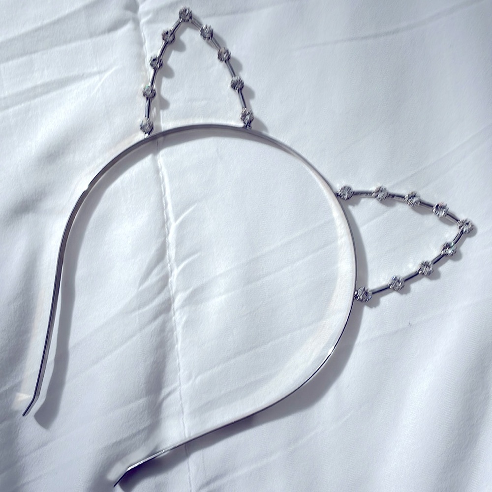 Taylor Swift cat ear rhinestone headband